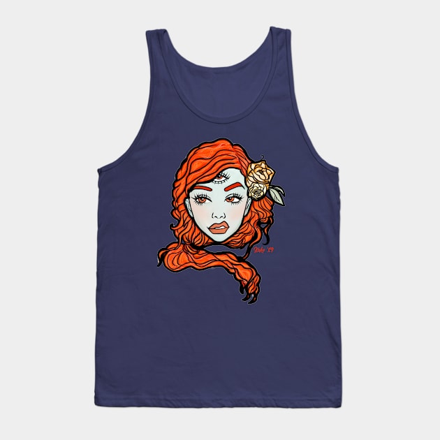 Third Eye Tank Top by kokodiablo